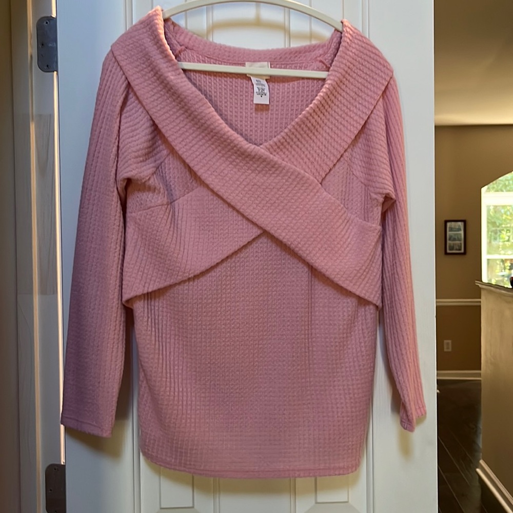 BiBi sweater, light pink, size medium